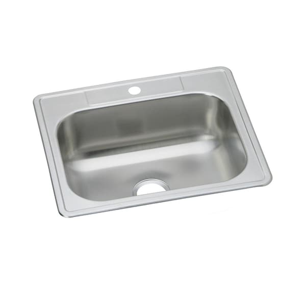 Dayton Stainless Steel 25 X 22 X 8-1/16 Single Bowl Top Mount Sink